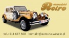 Retro Auto do ślubu.